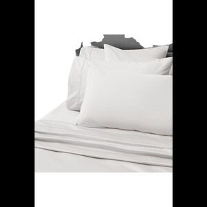 Concierge Collection 100% Cotton King 6-piece Sheet Set White